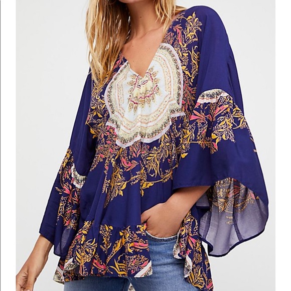 Free People Tops - Free People Sunset Dreams Ruffle